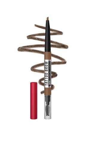 Long-lasting wear with Maybelline Tattoo Brow Pencil- Natural Brown