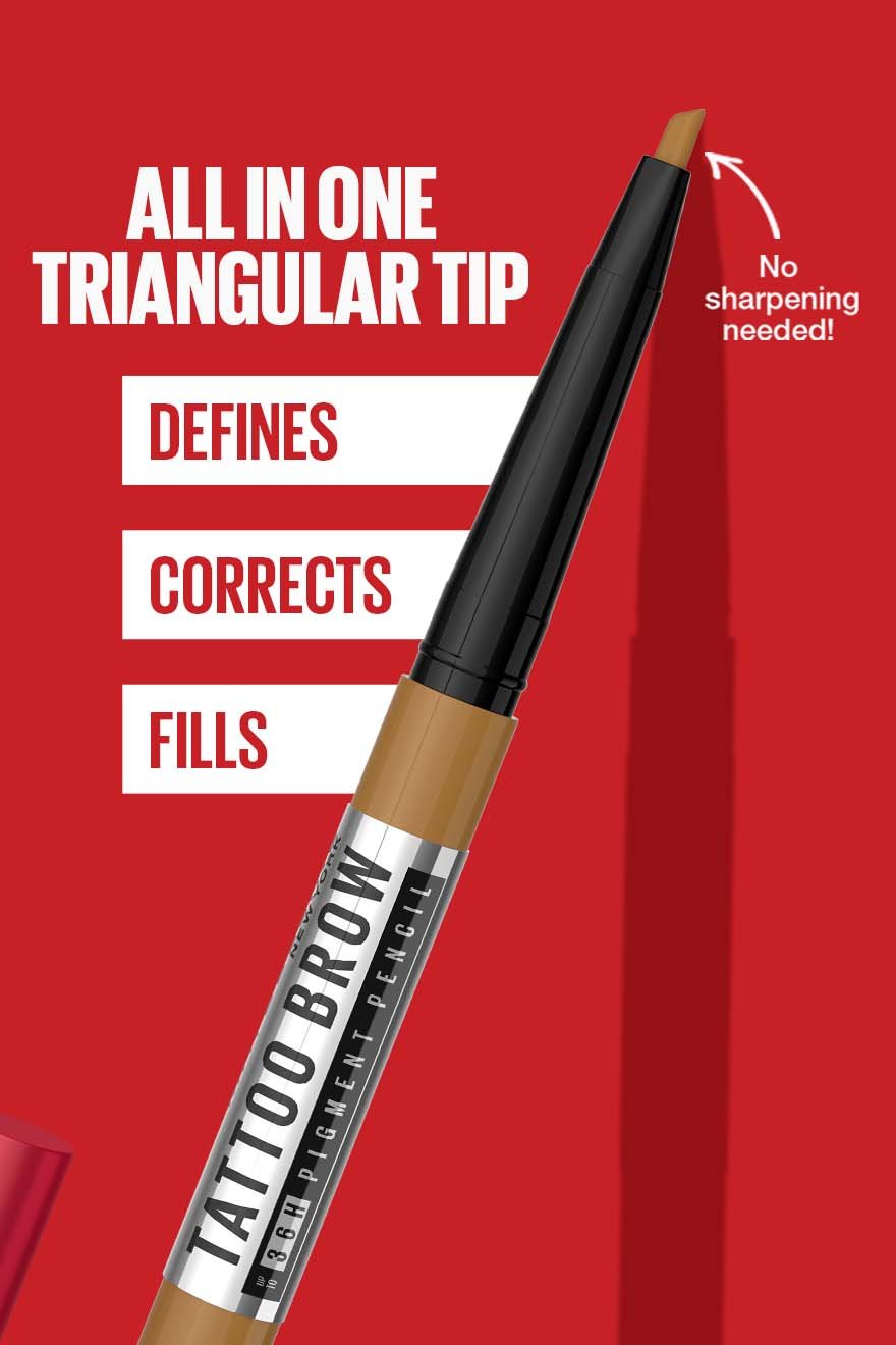 Detailing and precision with Maybelline Tattoo Brow Pencil