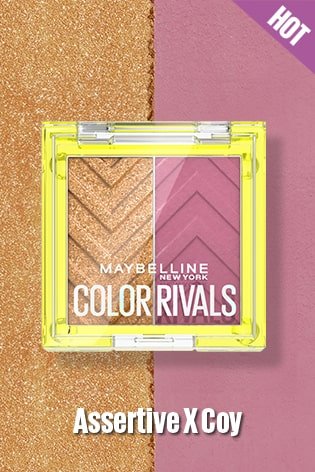 Color Rivals Eyeshadow Assertive X Coy Palette Duo - Maybelline India 