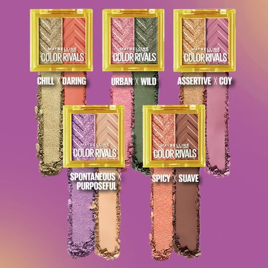 Maybelline Color Rivals Eyeshadow Duo: 12h Color Rivals Eyeshadow