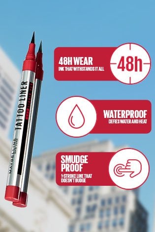 Long-lasting bold lines using Maybelline New York Line Tattoo Liner