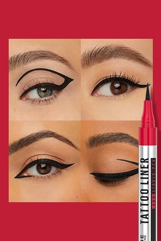 Sharp and sleek design with Maybelline Line Tattoo Eyeliner