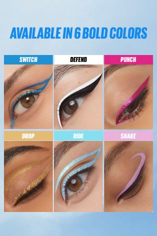 Maybelline New York Tattoo Play White Liquid Eyeliner Looks