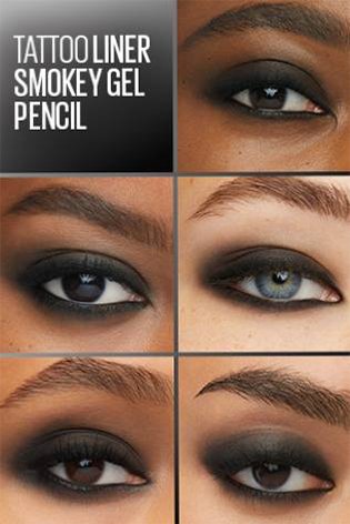 Bold and Smokey Look with Maybelline Gel Pencil