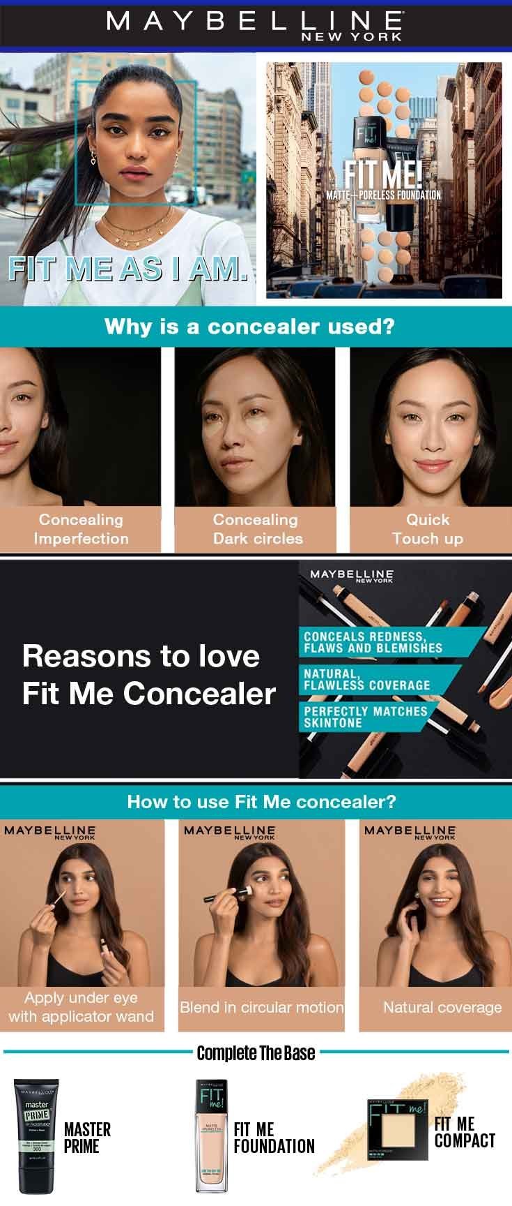 Maybelline Fit Me Concealer - Uses, Features, How to Apply