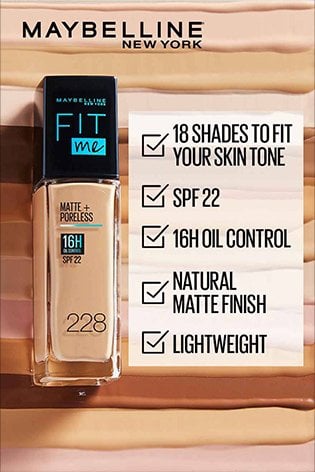 Fit Me Foundation: Matte Poreless Maybelline Fit Me Foundation