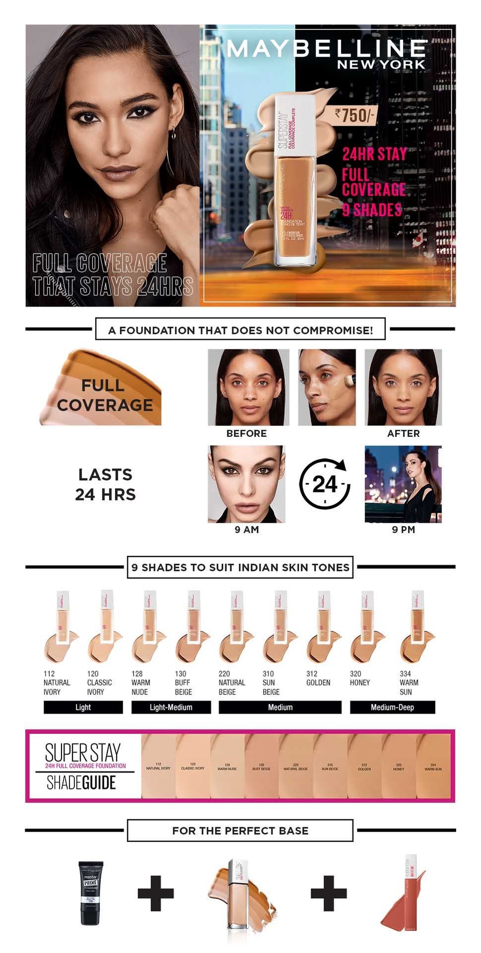 Superstay Full Coverage Foundation - Uses, Features, How to Apply