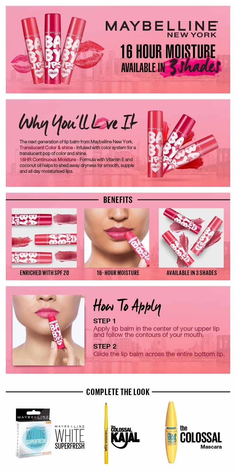 Baby top lips shades