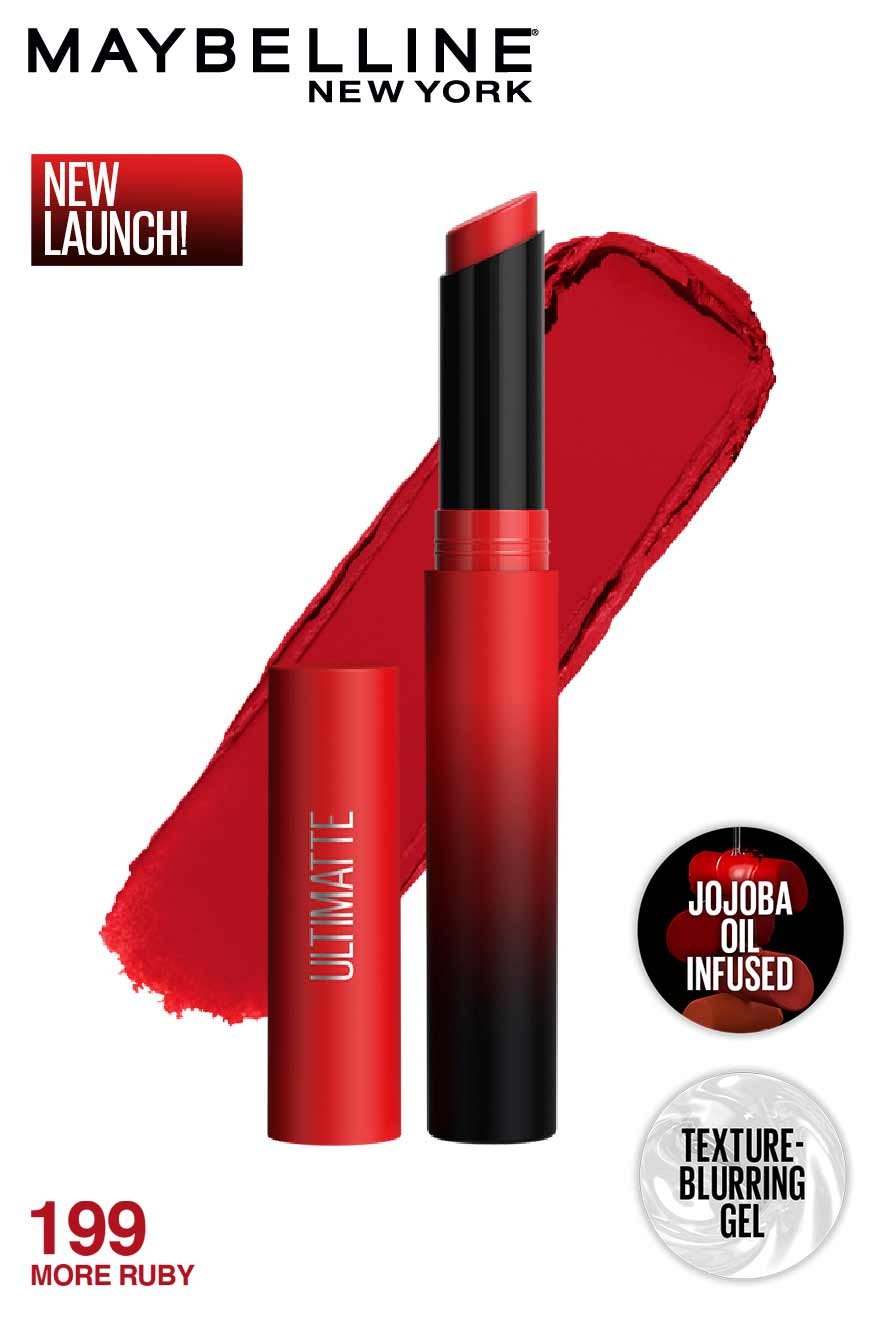 Maybelline Color Sensational Ultimatte Lipstick - 199 More Ruby