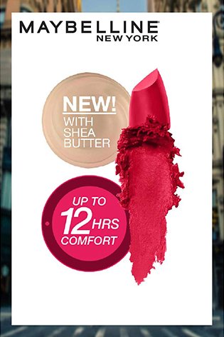 Explore Maybelline Creamy Matte Lipstick Shades - Dare to be Red