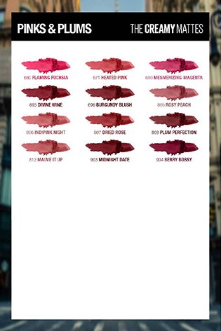 Smooth Texture of Maybelline Creamy Matte Lipstick - mesmerizing magenta