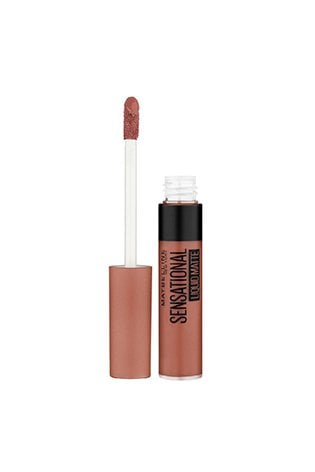Vibrant Finish with Maybelline Sensational Liquid Matte Lipstick - Bare It All