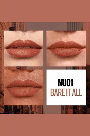 Bold Color with Maybelline New York Sensational Liquid Matte - Bare It All