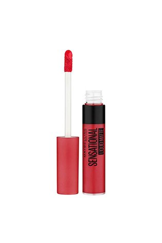 Bold Color with Maybelline New York Sensational Liquid Matte - flush it red