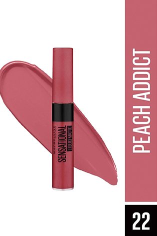 Long-Lasting Wear from Sensational Liquid Matte - Peach Addict