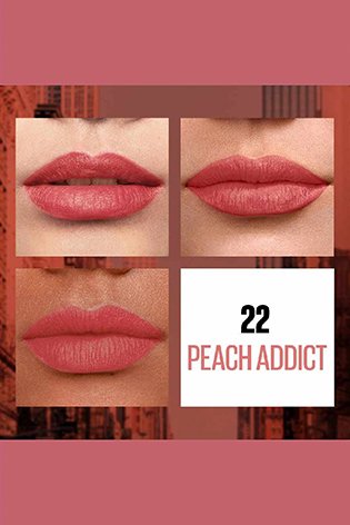 Bold Color with Maybelline New York Sensational Liquid Matte - Peach Addict