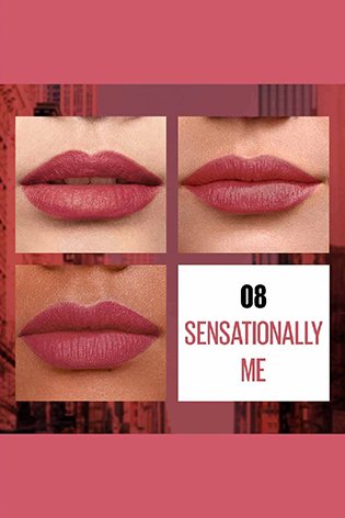 Vibrant Finish with Maybelline Sensational Liquid Matte Lipstick - Sensationally Me
