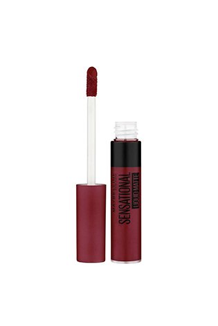 Vibrant Finish with Maybelline Sensational Liquid Matte Lipstick - Soft Wine