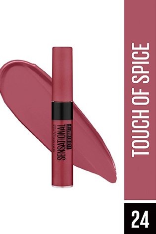 Lightweight Feel of Maybelline Sensational Matte Lipstick - touch of spice