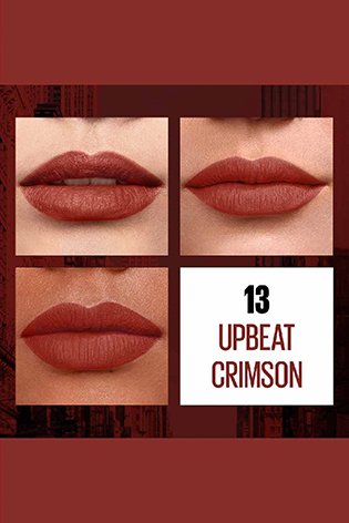 Smooth Application of Maybelline Sensational Liquid Matte - Upbeat Crimson