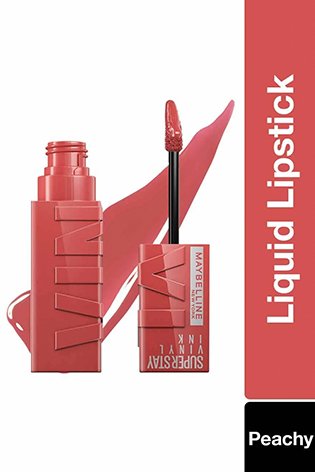 Bold Statement from Maybelline Vinyl Ink Lipstick - Peachy